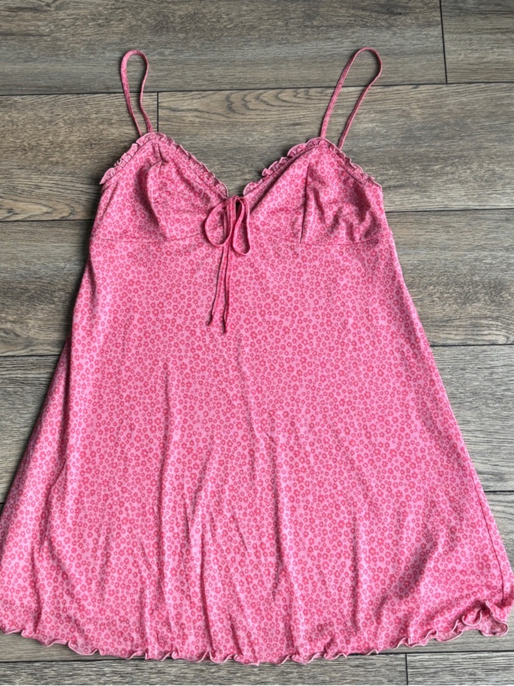 NWT American Eagle Pink Floral Mini Slip Dress Sz Medium